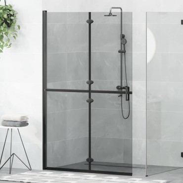 vidaXL Τοίχος Walk-In Ντους Μαύρο 120 x 6,5 x 190 εκ.