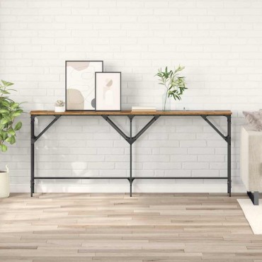 vidaXL Τραπέζι κονσόλας Παλιό Ξύλο 180x30x75cm Επεξεργασμένο Ξύλο 1 τεμ.