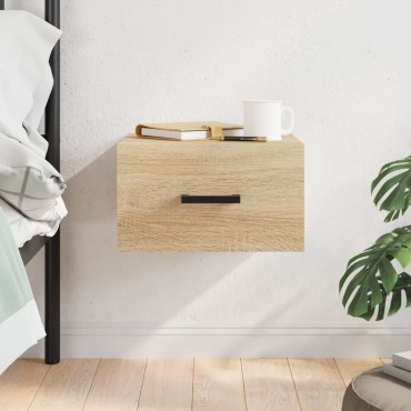 vidaXL Κομοδίνα Επιτοίχια Sonoma Δρυς 35x35x20cm