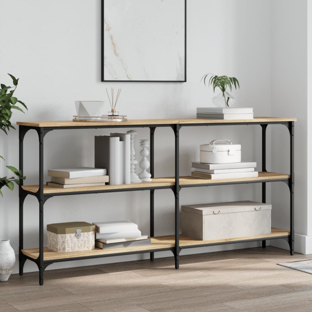 vidaXL Τραπέζι Κονσόλα Sonoma Δρυς 150x29x75cm Επεξεργασμένο Ξύλο 1 τεμ.