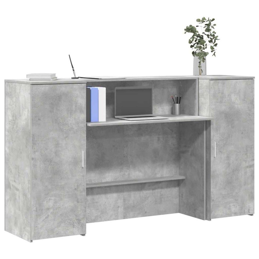 vidaXL Γραφείο υποδοχής 180x50x103,5cm Επεξεργασμένο Ξύλο 1 τεμ.