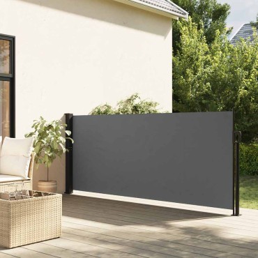 vidaXL Πτυσσόμενη Πλαϊνή Τέντα Ανθρακί 120x500 εκ.