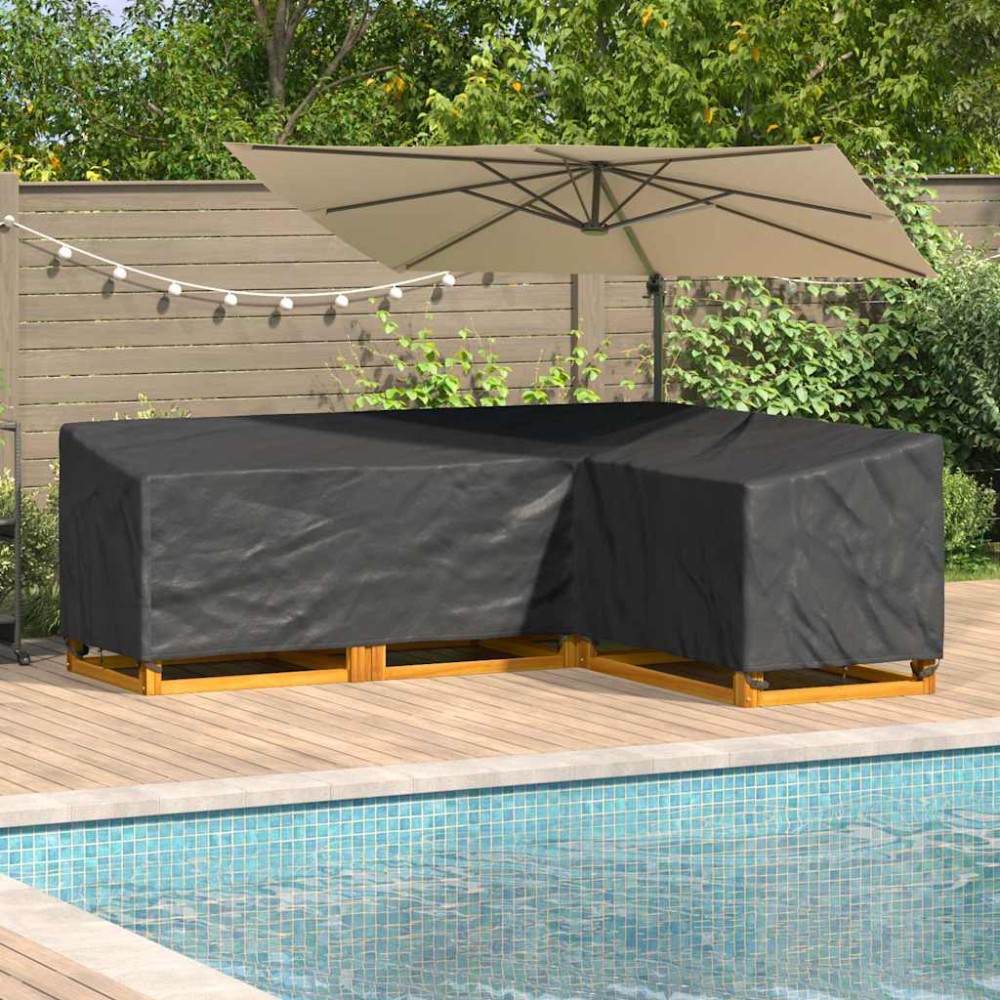 vidaXL Κάλυμμα επίπλων Μαύρο 260x210x80cm Ύφασμα Oxford 210D 1 τεμ.