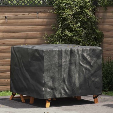 vidaXL Κάλυμμα επίπλων Μονόχρωμο Μαύρο 113x113x73cm 210D 1 τεμ.