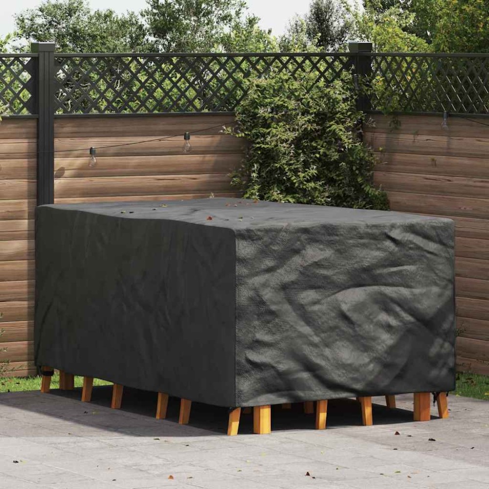 vidaXL Κάλυμμα επίπλων Μονόχρωμο Μαύρο 143x225x90cm 420D 1 τεμ.