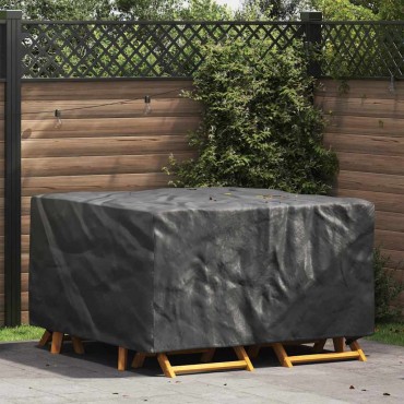 vidaXL Κάλυμμα επίπλων Μονόχρωμο Μαύρο 150x150x75cm 210D 1 τεμ.