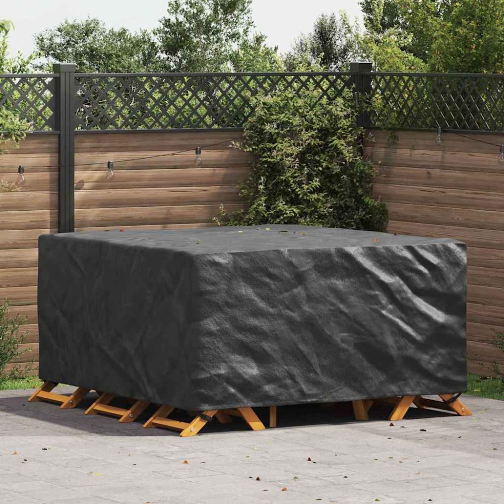 vidaXL Κάλυμμα επίπλων Μονόχρωμο Μαύρο 180x190x85cm 210D 1 τεμ.