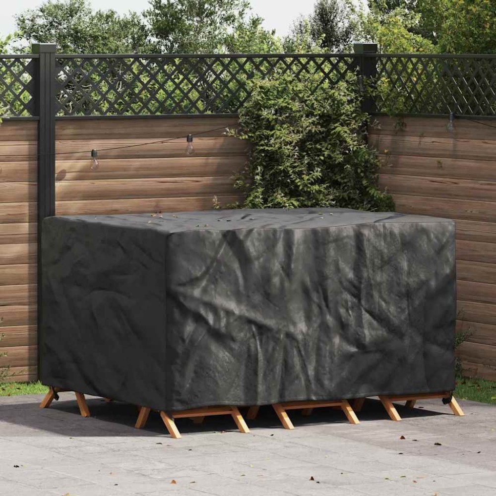 vidaXL Κάλυμμα επίπλων Μονόχρωμο Μαύρο 180x150x85cm 210D 1 τεμ.