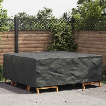 vidaXL Κάλυμμα επίπλων Μονόχρωμο Μαύρο 200x190x85cm 420D 1 τεμ.