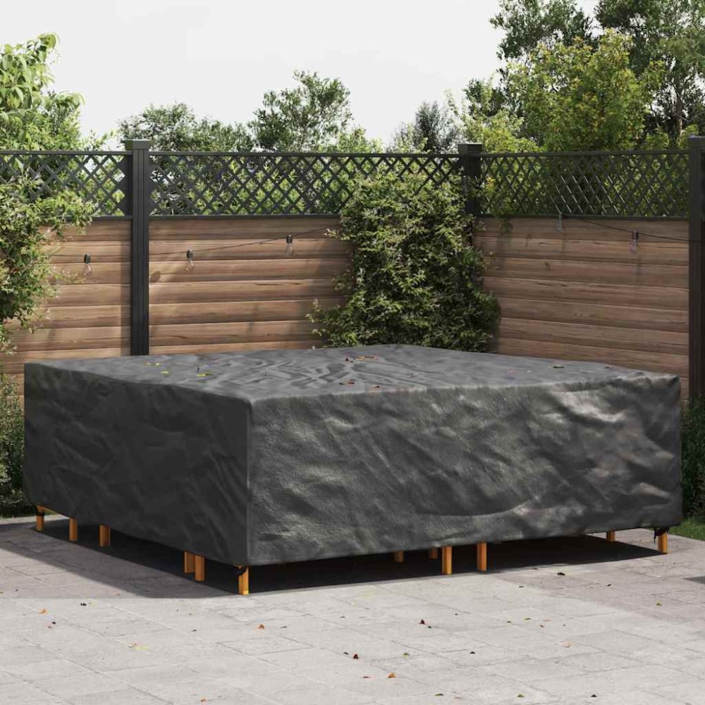 vidaXL Κάλυμμα επίπλων Μονόχρωμο Μαύρο 220x220x70cm 420D 1 τεμ.