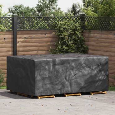 vidaXL Κάλυμμα επίπλων Μονόχρωμο Μαύρο 230x165x80cm 210D 1 τεμ.