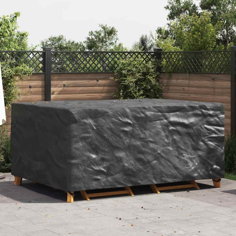 vidaXL Κάλυμμα επίπλων Μονόχρωμο Μαύρο 240x180x100cm 600D 1 τεμ.