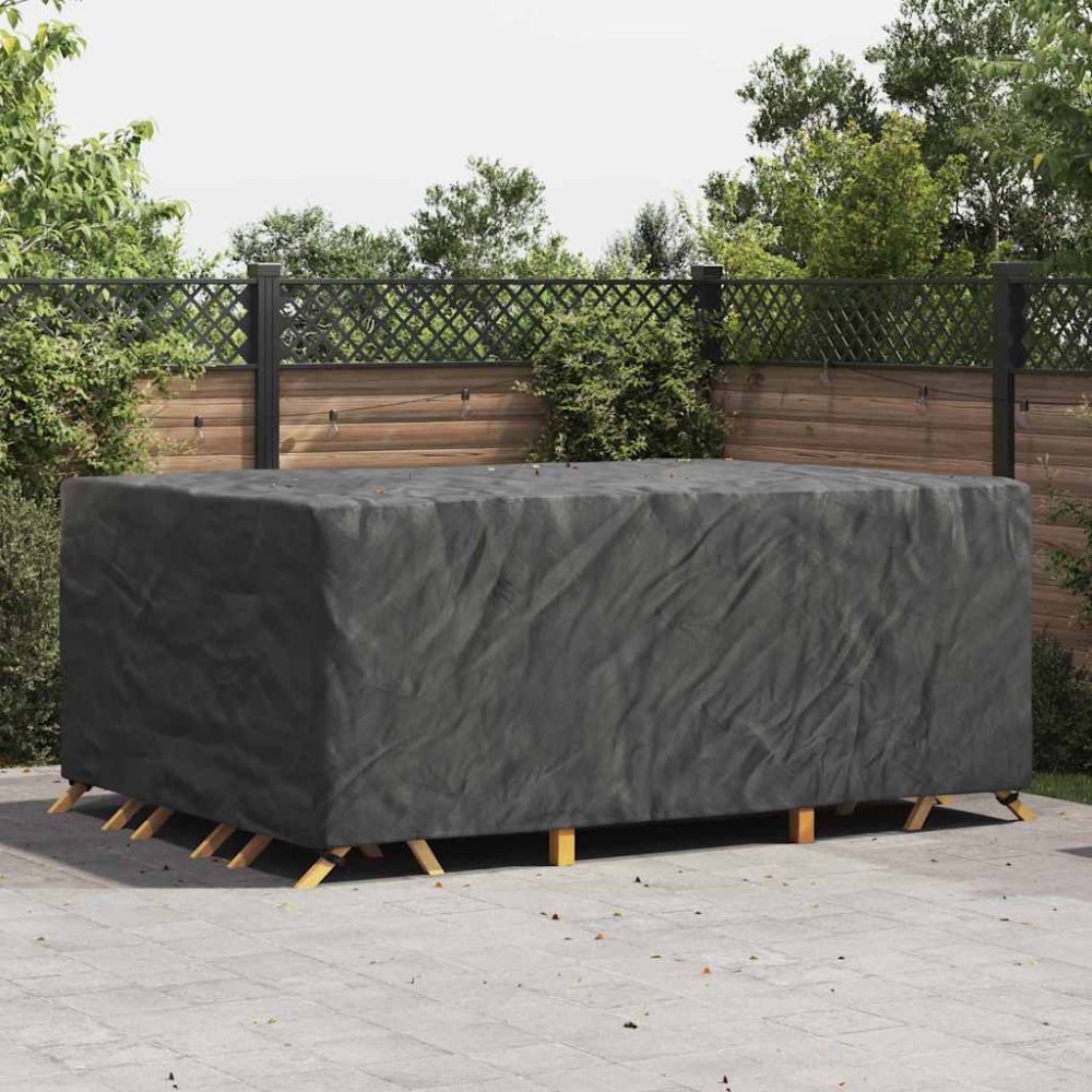 vidaXL Κάλυμμα επίπλων Μονόχρωμο Μαύρο 270x180x90cm 420D 1 τεμ.
