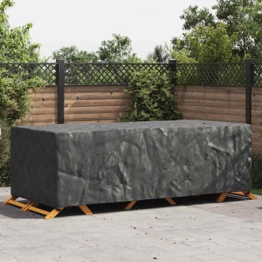 vidaXL Κάλυμμα επίπλων Μονόχρωμο Μαύρο 300x140x90cm 210D 1 τεμ.