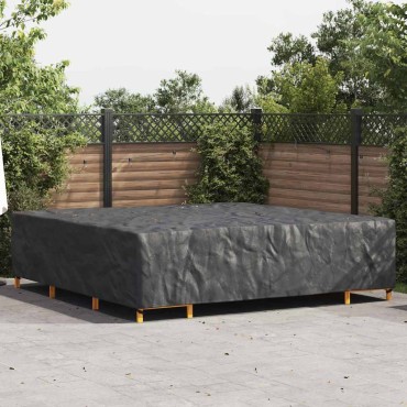vidaXL Κάλυμμα επίπλων Μονόχρωμο Μαύρο 300x300x70cm 210D 1 τεμ.