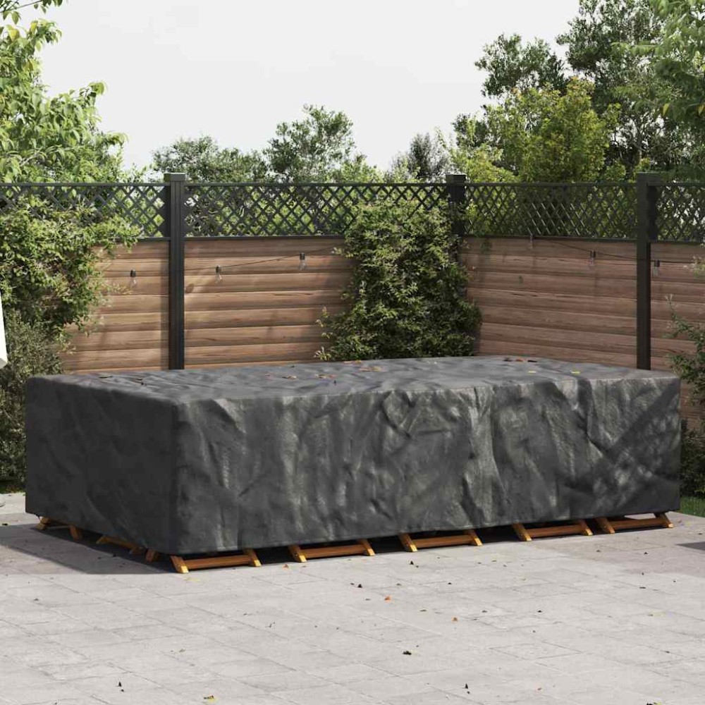 vidaXL Κάλυμμα επίπλων Μονόχρωμο Μαύρο 315x180x74cm 210D 1 τεμ.
