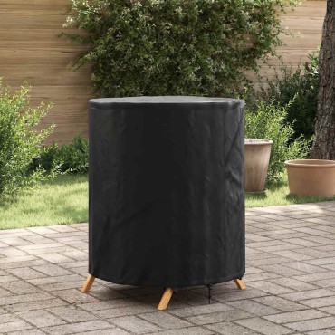 vidaXL Κάλυμμα Τραπέζι Μονόχρωμο Μαύρο 62x62x70cm ύφασμα 1 τεμ.