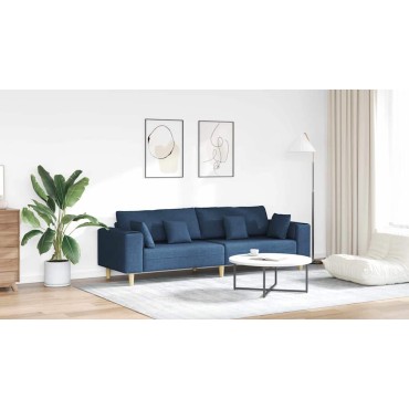 vidaXL Καναπές Μπλε 250x77x76cm ύφασμα