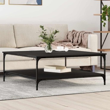 vidaXL Τραπεζάκι σαλονιού Μαύρη δρυς 100x100x40cm 1 τεμ.