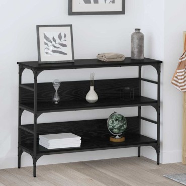 vidaXL Τραπέζι κονσόλας Μαύρη δρυς 100x32x75cm Επεξεργασμένο ξύλο 1 τεμ.