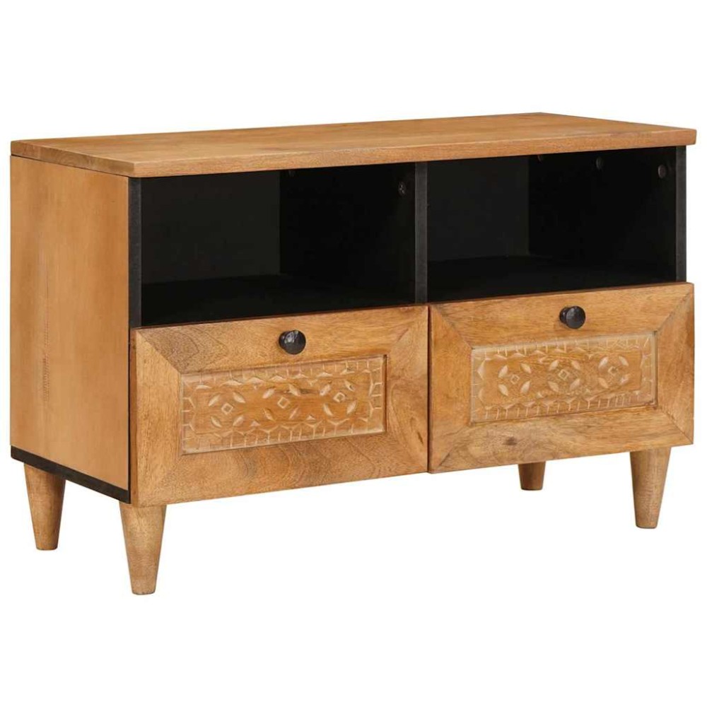 vidaXL Μονάδες TV Ανοιχτό καφέ 70x33x46cm Επεξεργασμένο Ξύλο