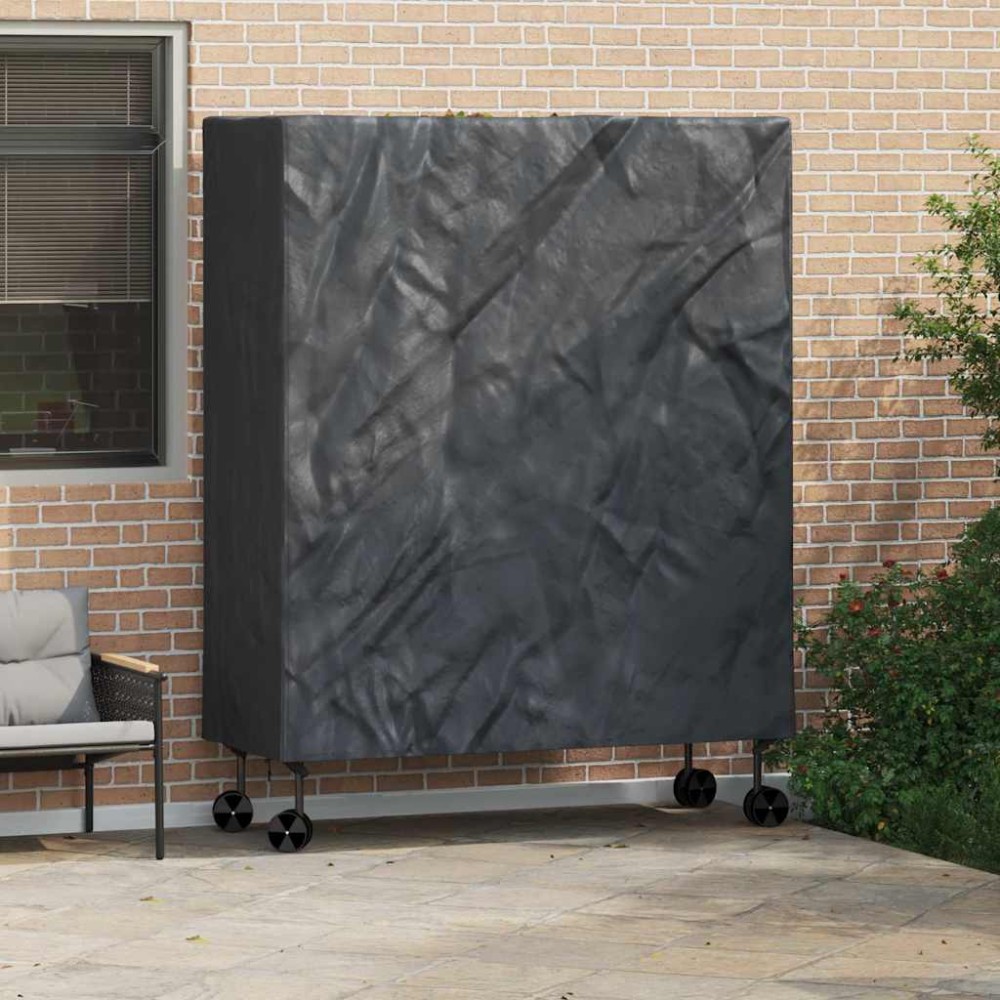 vidaXL Κάλυμμα Τραπέζης Πινγκ Πονγκ Μαύρο 165x70x185cm ύφασμα 1 τεμ.