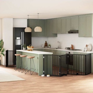 vidaXL Διαχωριστικό Σκύλων/Πόρτα Πτυσσόμενο 6 Πάνελ 480εκ. Ξύλο Λεύκας