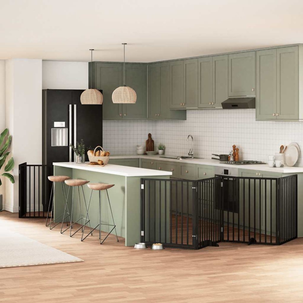 vidaXL Διαχωριστικό Σκύλων/Πόρτα Πτυσσόμενο 10 Πάνελ 800εκ Ξύλο Λεύκας