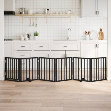 vidaXL Διαχωριστικό Σκύλων/Πόρτα Πτυσσόμενο 6 Πάνελ 300εκ. Ξύλο Λεύκας