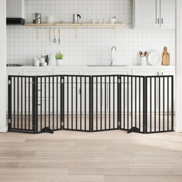 vidaXL Διαχωριστικό Σκύλων/Πόρτα Πτυσσόμενο 6 Πάνελ 300εκ. Ξύλο Λεύκας