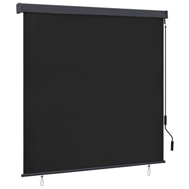 vidaXL Ρόλερ Ανθρακί 180 x 250 cm Ύφασμα και Αλουμίνιο