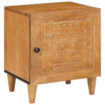 vidaXL Κομοδίνο Ανοιχτό καφέ 80x50x40cm Επεξεργασμένο Ξύλο 1 τεμ.