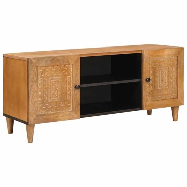 vidaXL Μονάδες TV Ανοιχτό καφέ 105x33x46cm Στερεό ξύλο μάνγκο
