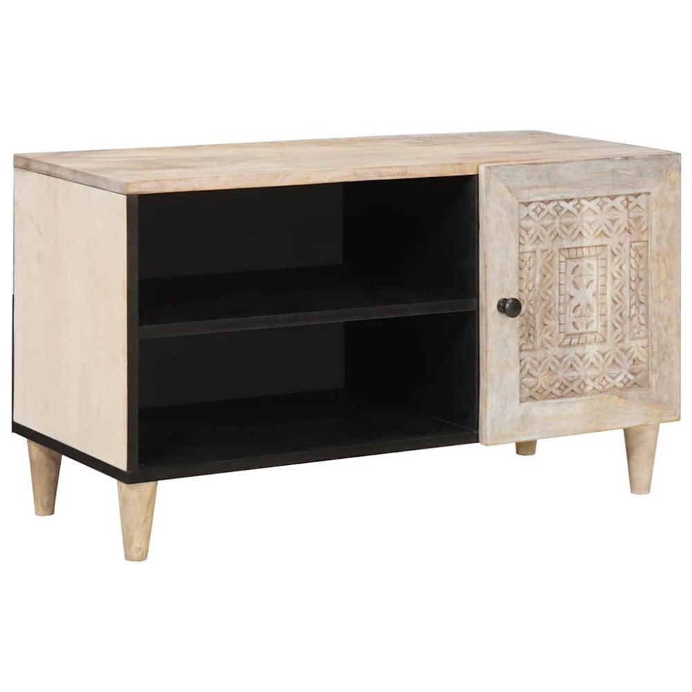 vidaXL Μονάδες TV με ράφι Λευκό 80x33x46cm Επεξεργασμένο ξύλο