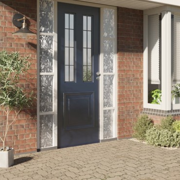 vidaXL Μεμβράνες Παραθύρου 4 Τεμ. Αμμοβολή Σχέδιο Λουλούδι από PVC