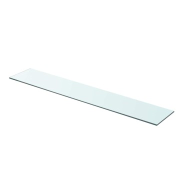 vidaXL Ράφι Πάνελ Διάφανο 90x15cm Γυάλινο 1 τεμ.