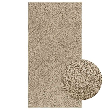 vidaXL Χαλί ZIZUR Μπεζ Όψη Γιούτας Εσωτ. & Εξωτ. Χώρου 60x110cm