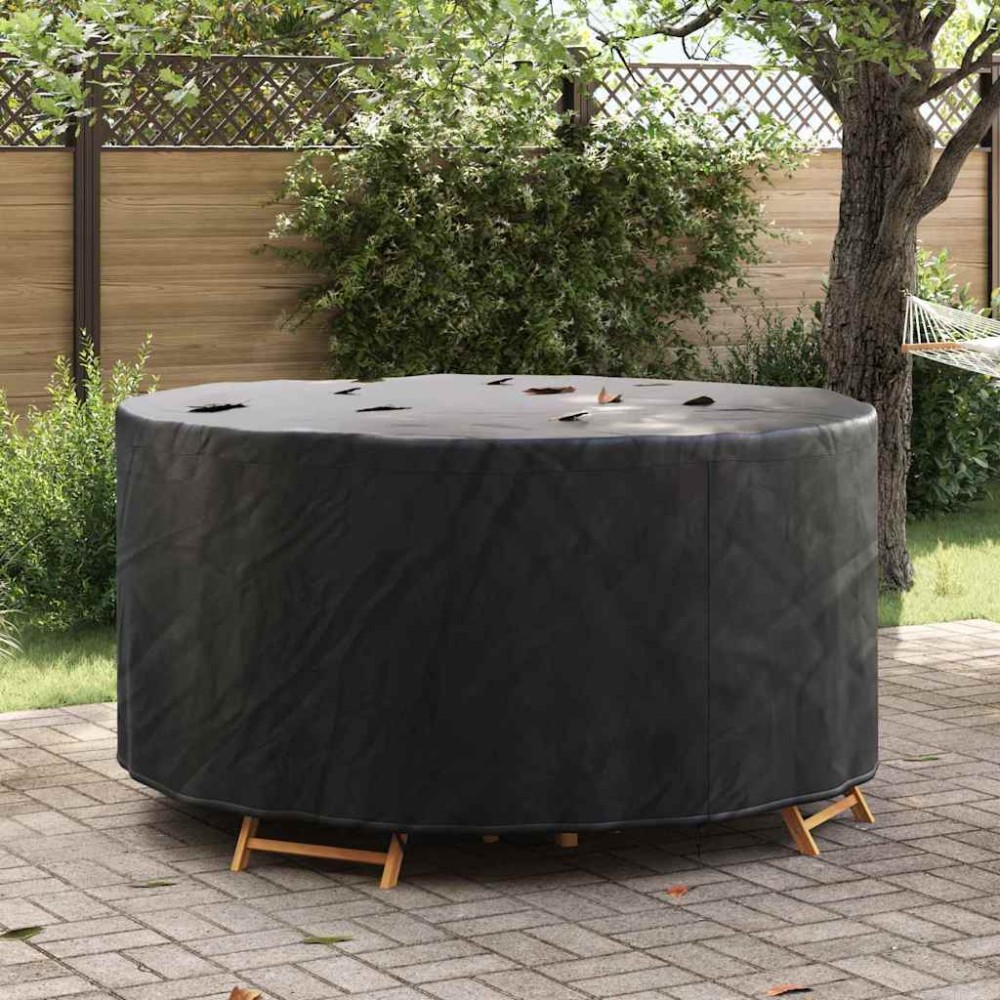 vidaXL Κάλυμμα επίπλων Μαύρο 182x182x85cm Ύφασμα Oxford 210D 1 τεμ.