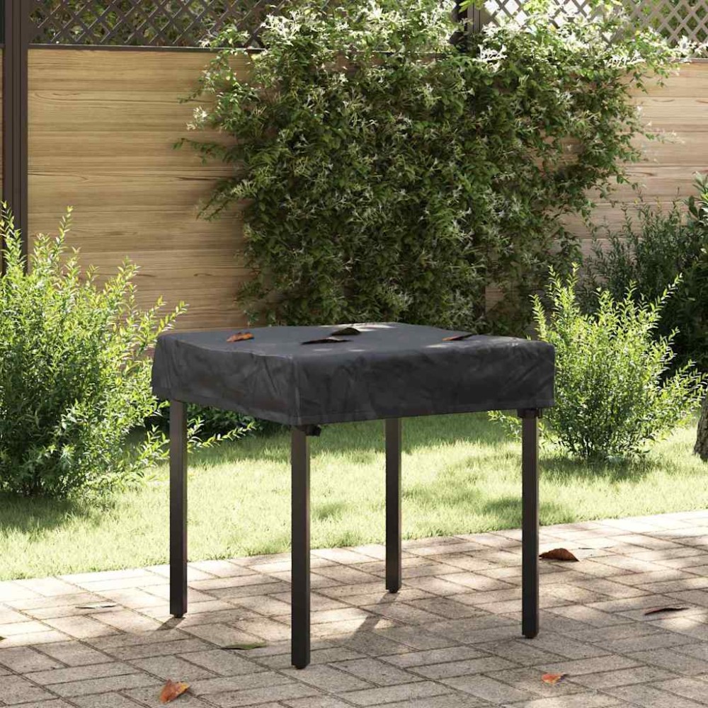 vidaXL Κάλυμμα Τραπέζι 82x82x15cm τετράγωνο Αδιάβροχο Μαύρο 1 τεμ.