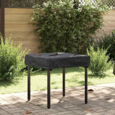 vidaXL Κάλυμμα Τραπέζι 82x82x15cm τετράγωνο Αδιάβροχο Μαύρο 1 τεμ.
