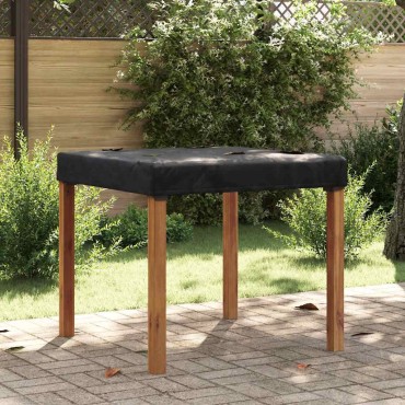 vidaXL Κάλυμμα Τραπέζι Μονόχρωμο Μαύρο 92x92x15cm ύφασμα 1 τεμ.