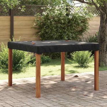 vidaXL Κάλυμμα Τραπέζι Μονόχρωμο Μαύρο 122x122x15cm ύφασμα 1 τεμ.