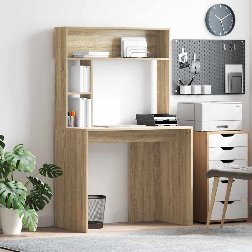 vidaXL Γραφείο Δρύς Sonoma Επεξεργασμένο Ξύλο 91x50x149 εκ 1 τεμ.