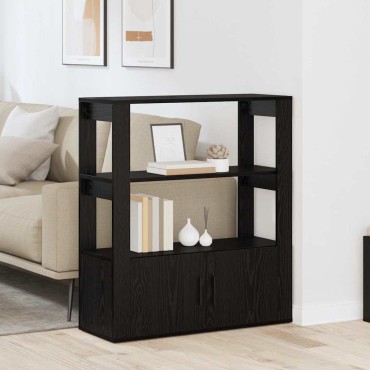 vidaXL Πλαϊνό γραφείο Μαύρη δρυς 30x80x90cm Επεξεργασμένο Ξύλο 1 τεμ.