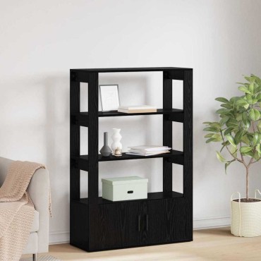 vidaXL Πλαϊνό γραφείο Μαύρη δρυς 30x80x119.5cm Επεξεργασμένο Ξύλο 1 τεμ.