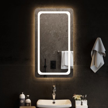 vidaXL Καθρέφτης Μπάνιου με LED 50x90 εκ.
