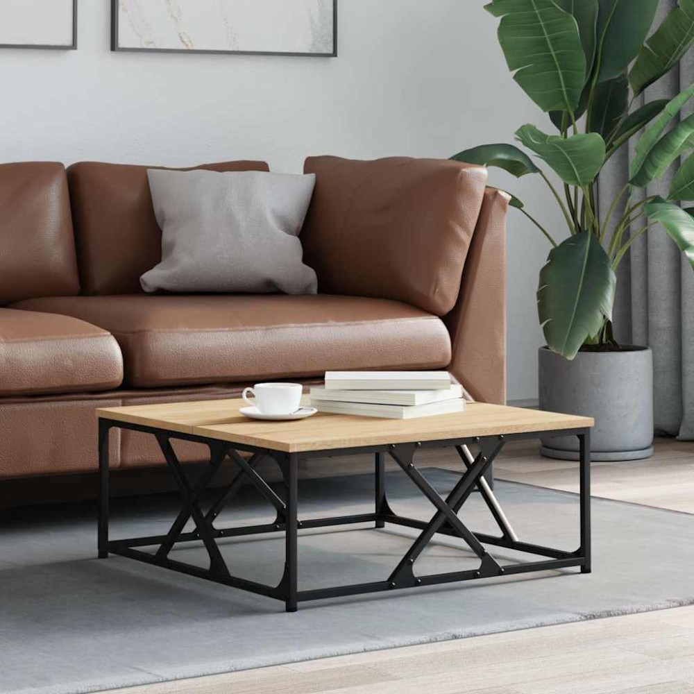 vidaXL Τραπεζάκι Σαλονιού Sonoma Δρυς 70x70x30cm Επεξεργασμένο Ξύλο 1 τεμ.