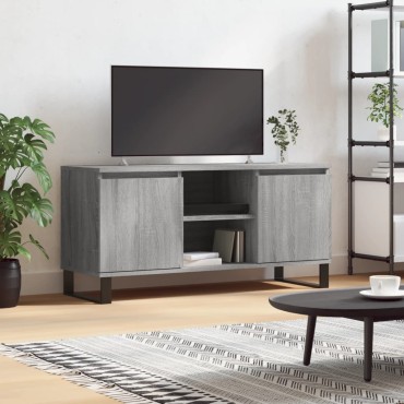 vidaXL Έπιπλο Τηλεόρασης Γκρι Sonoma 104x35x50cm Επεξεργ. Ξύλο