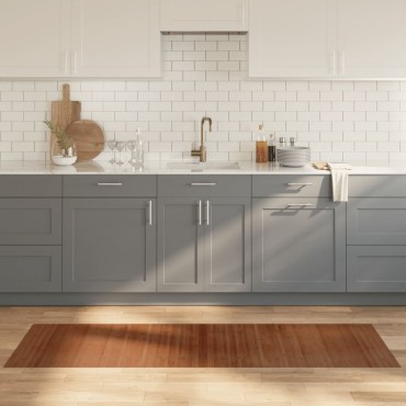 vidaXL Χαλί Ορθογώνιο Καφέ 60x200cm Μπαμπού