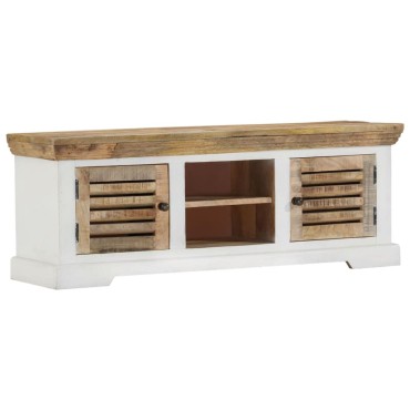 vidaXL Έπιπλο Τηλεόρασης 110x30x40cm από Μασίφ Ξύλο Μάνγκο 1 τεμ.